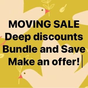 Make a reasonable offer on individual items or bundles!